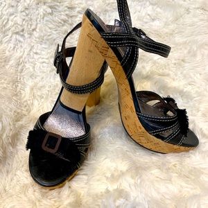 ❗️SHOE SALE Wooden Block Heels